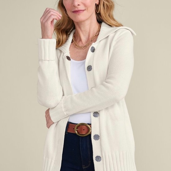 NWT - Soft Surroundings Trinity Cardigan Longline Sweater - Picture 3 of 12